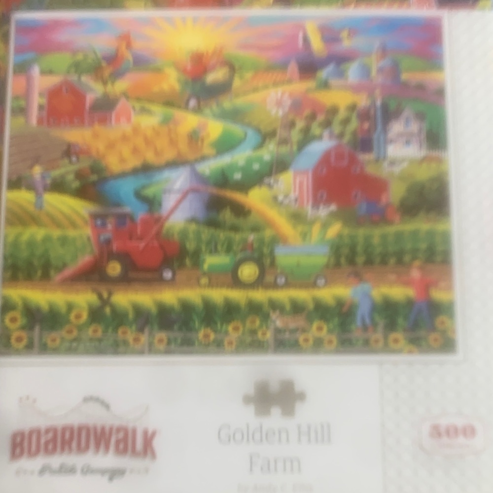 Puzzle by Boardwalk. 500ct. Golden Hill Farm